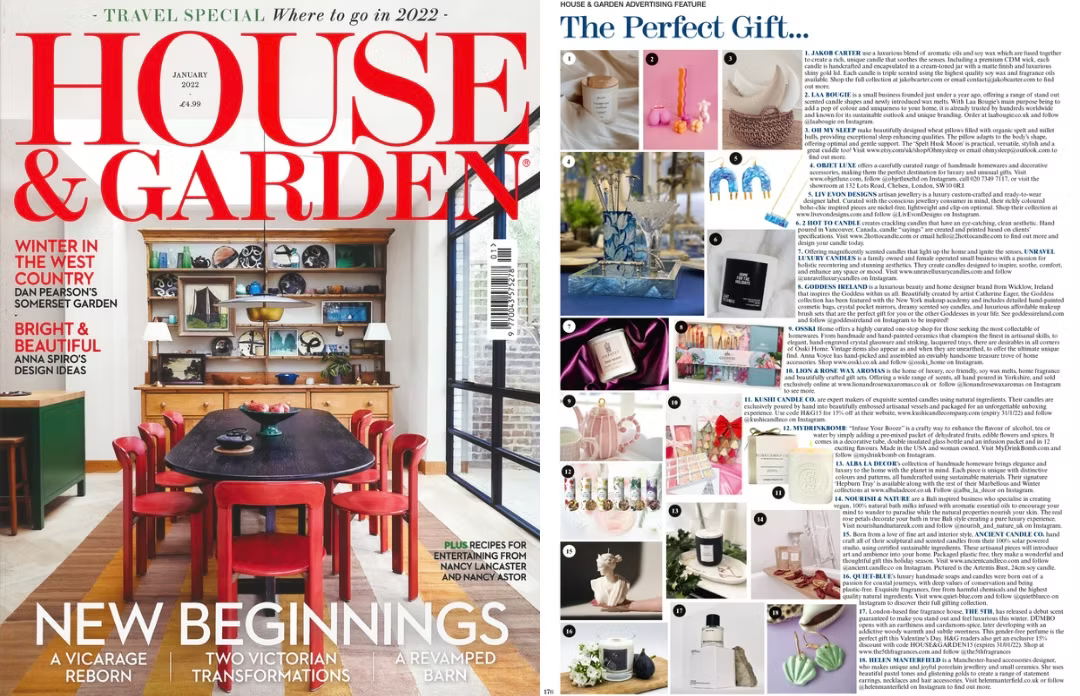 House & Garden Magazine Feature