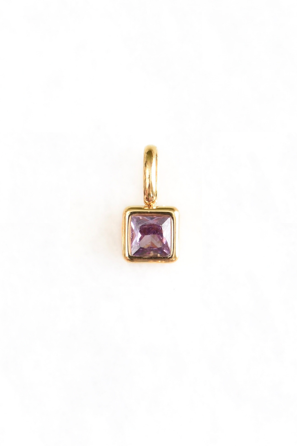 Square Birthstone Charms image 0