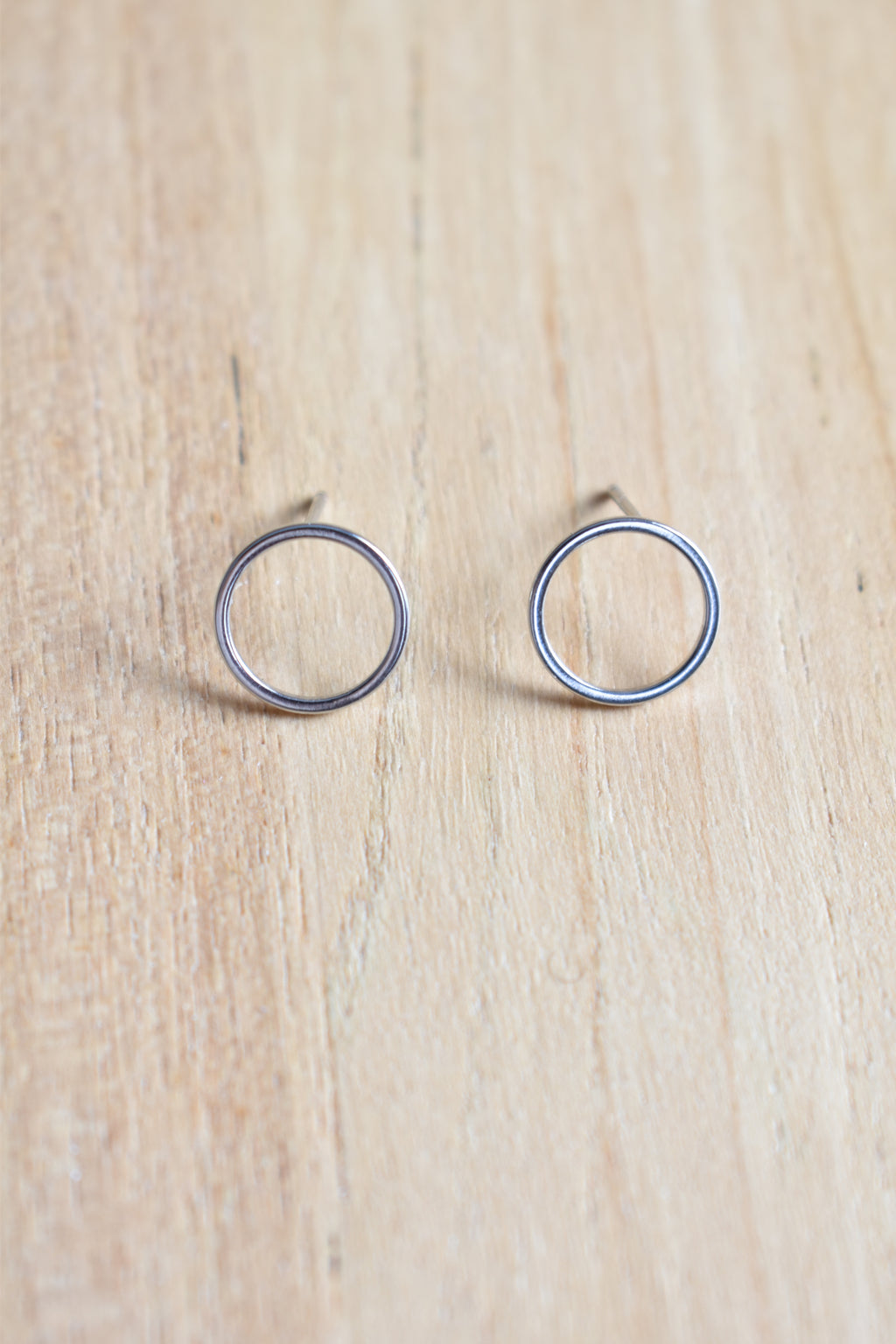 Halo Stud Hoop Earrings image 3