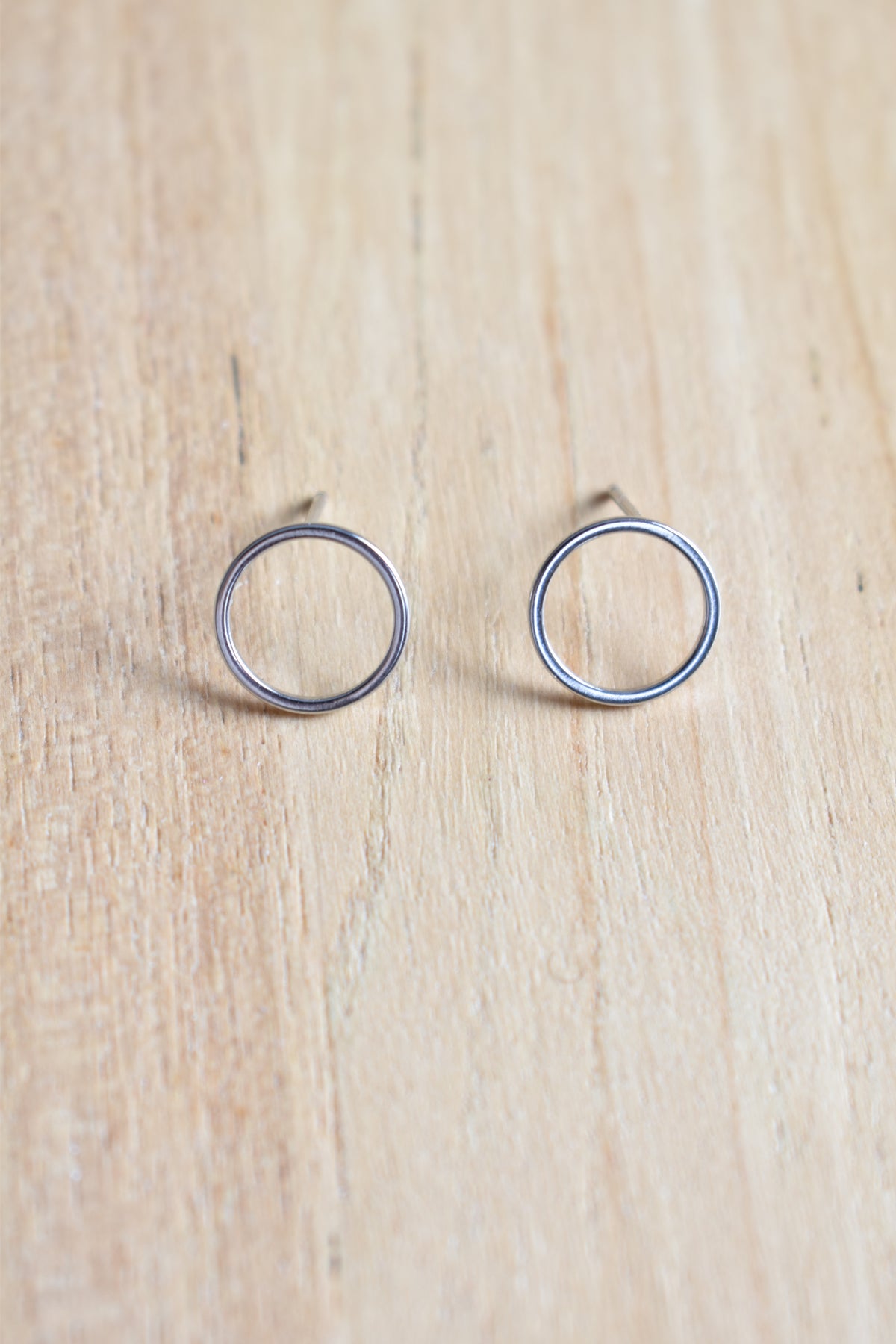 Halo Stud Hoop Earrings image 3