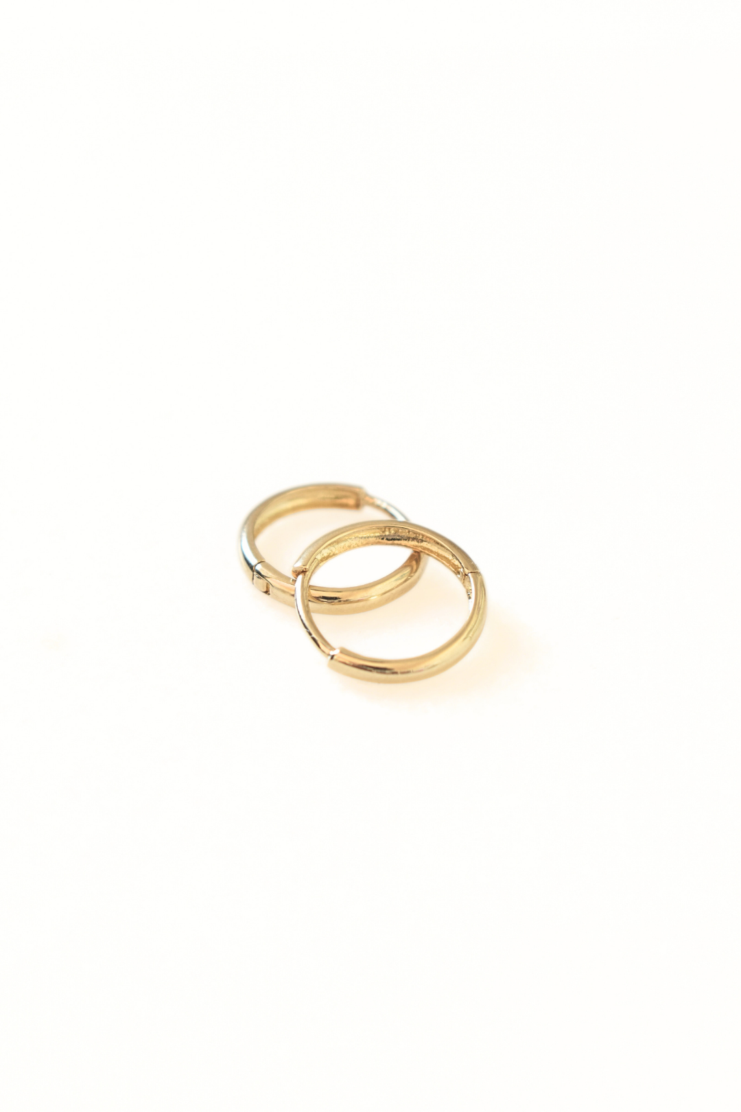 14K Gold Hoop Earrings image 3