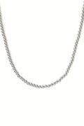 Silver Bead Necklace - Large image 0