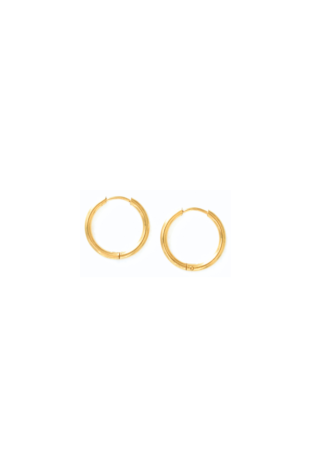 Hoop Huggie Earrings - 12mm image 0