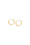 Hoop Huggie Earrings - 12mm image 0