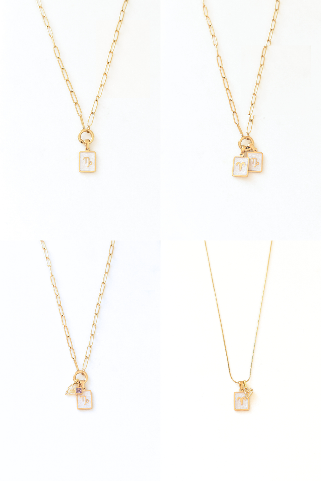 Zodiac Tag Charm Necklace image 5