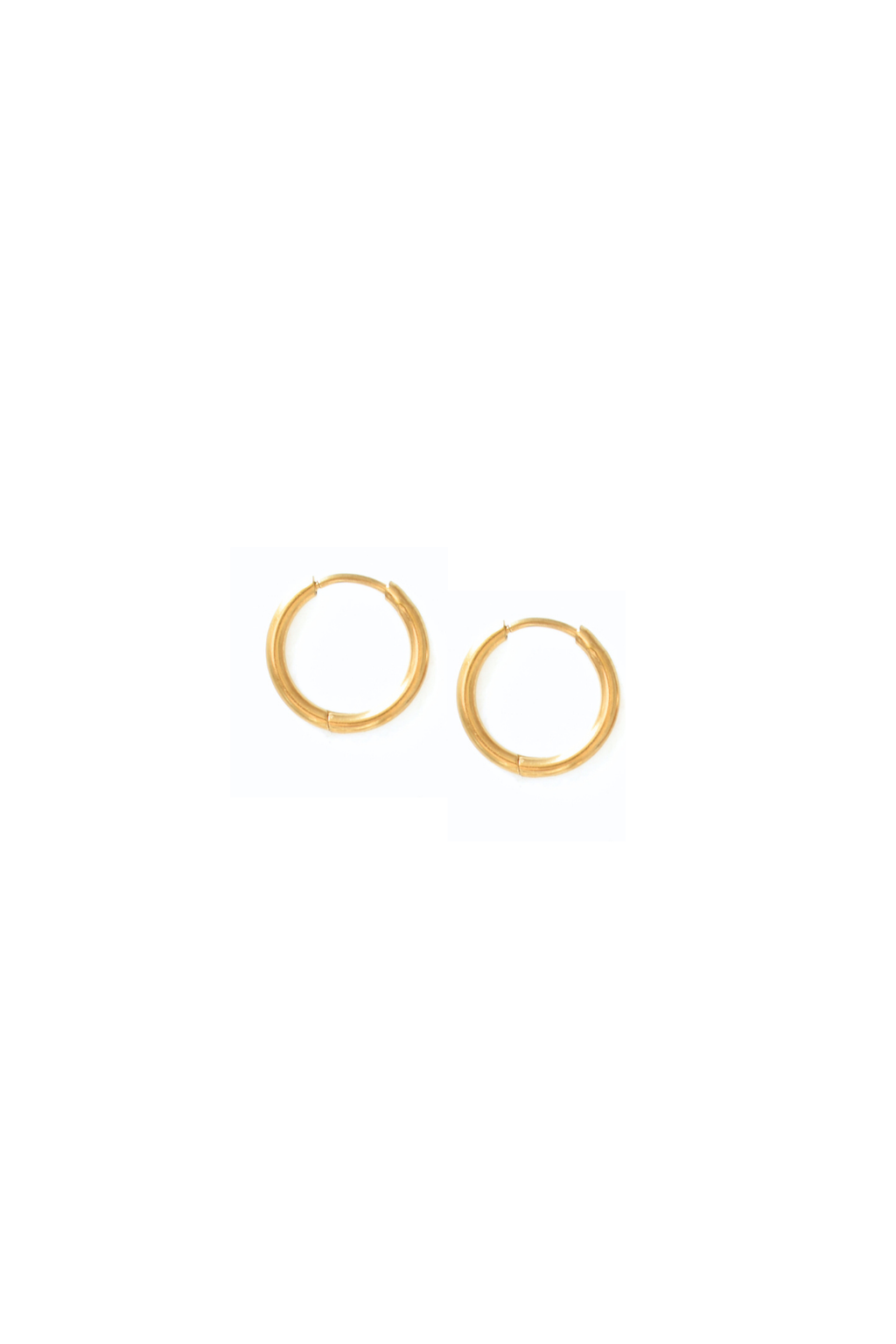Hoop Huggie Earrings - 10mm image 0
