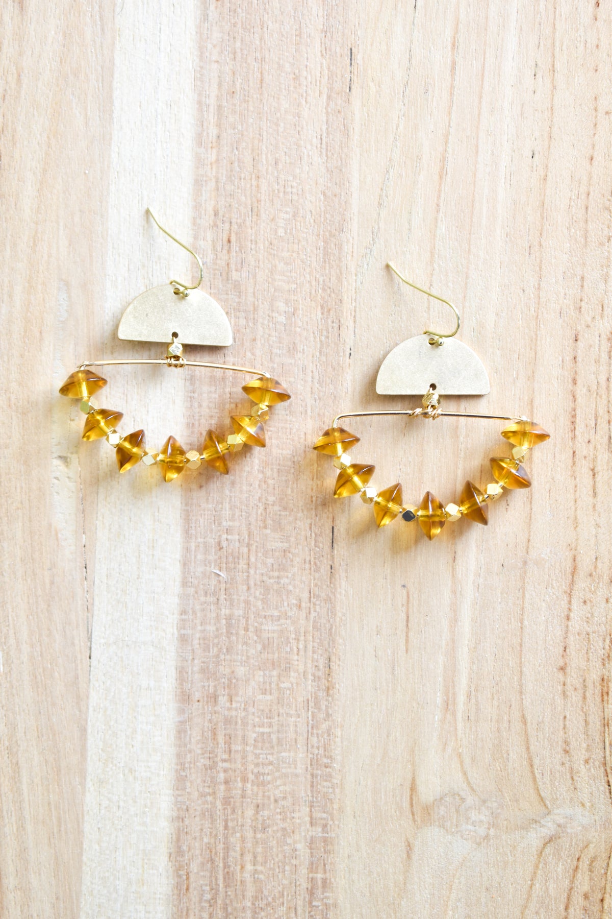 Liv Beaded Earrings - Yellow image 0
