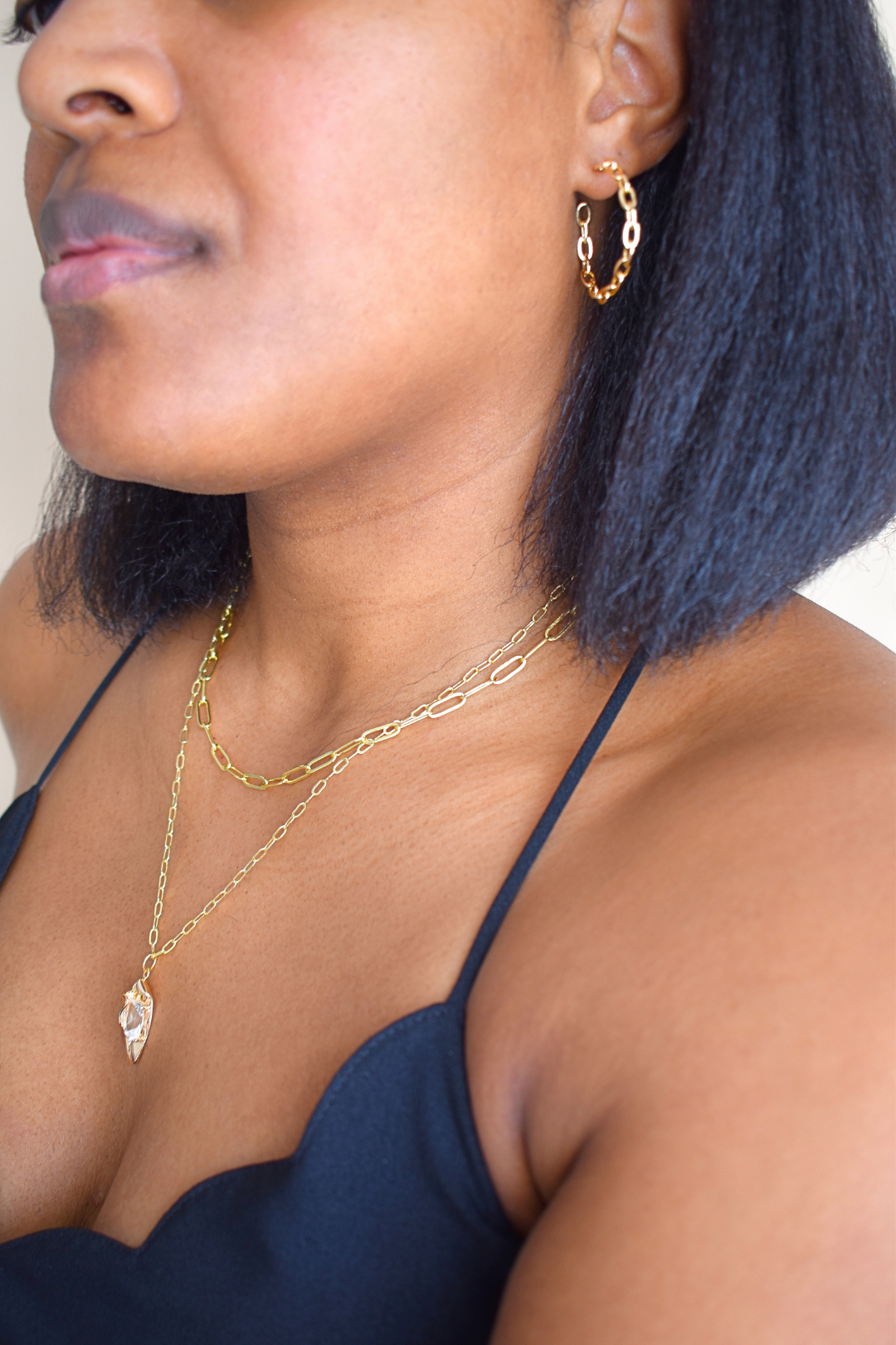 Paperclip Hoop Earrings image 4