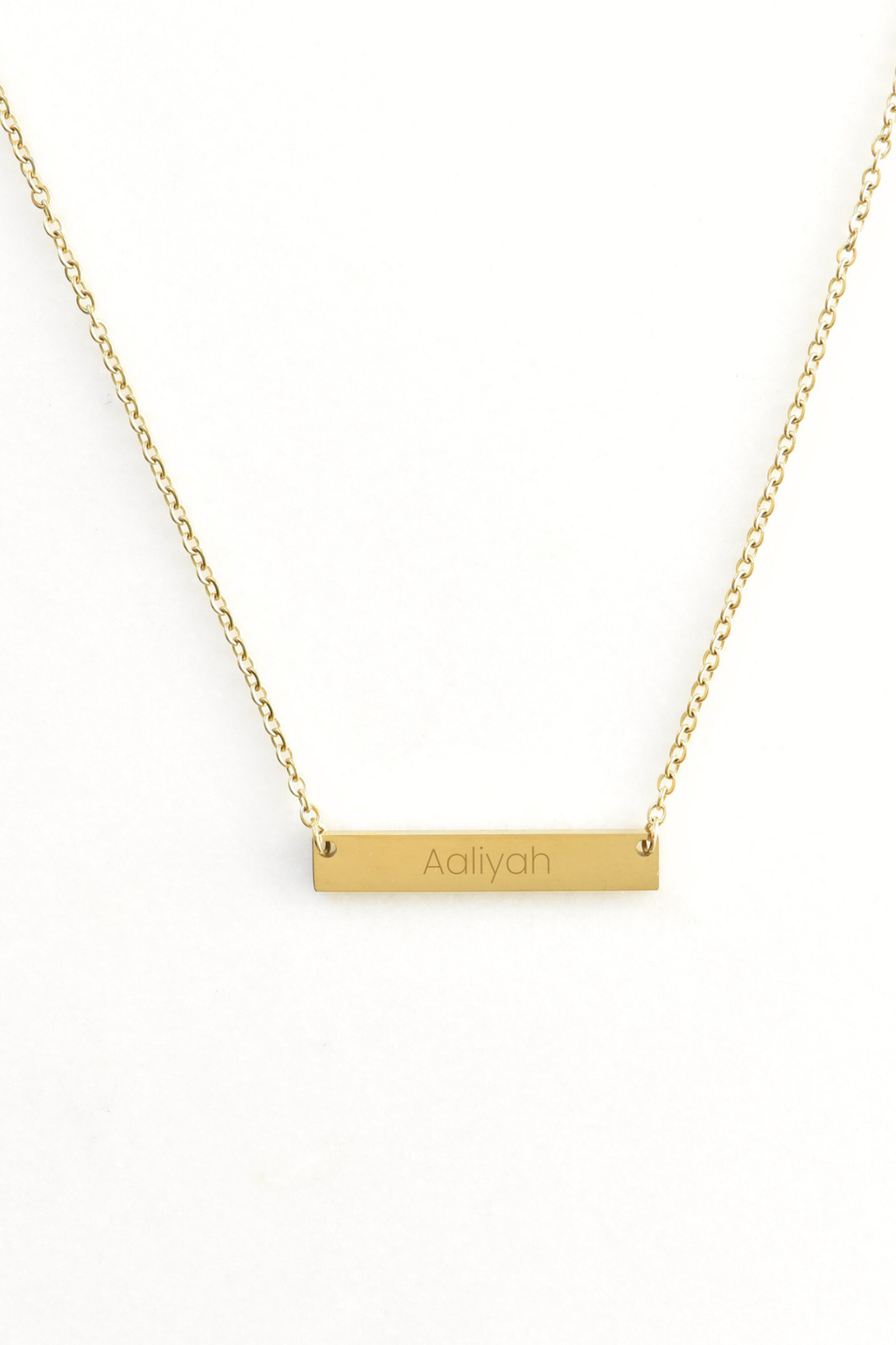 With You Bar Necklace - Personalize image 0