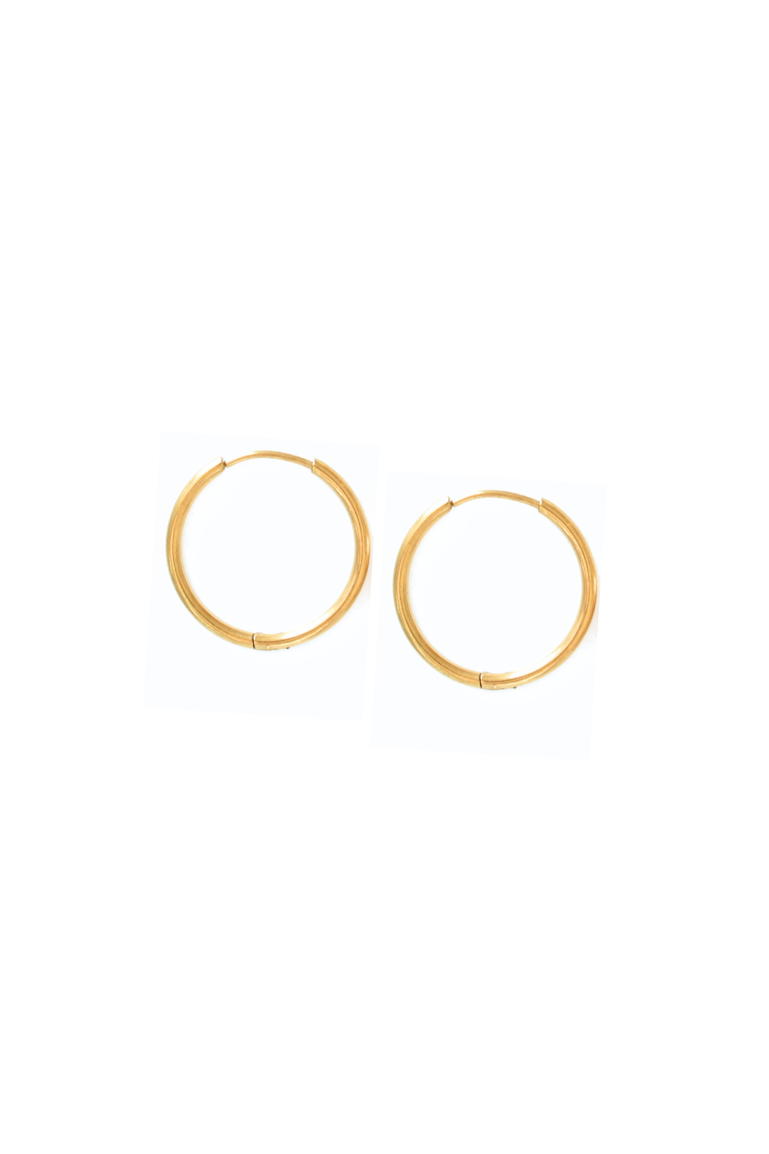Hoop Huggie Earrings - 16mm image 0