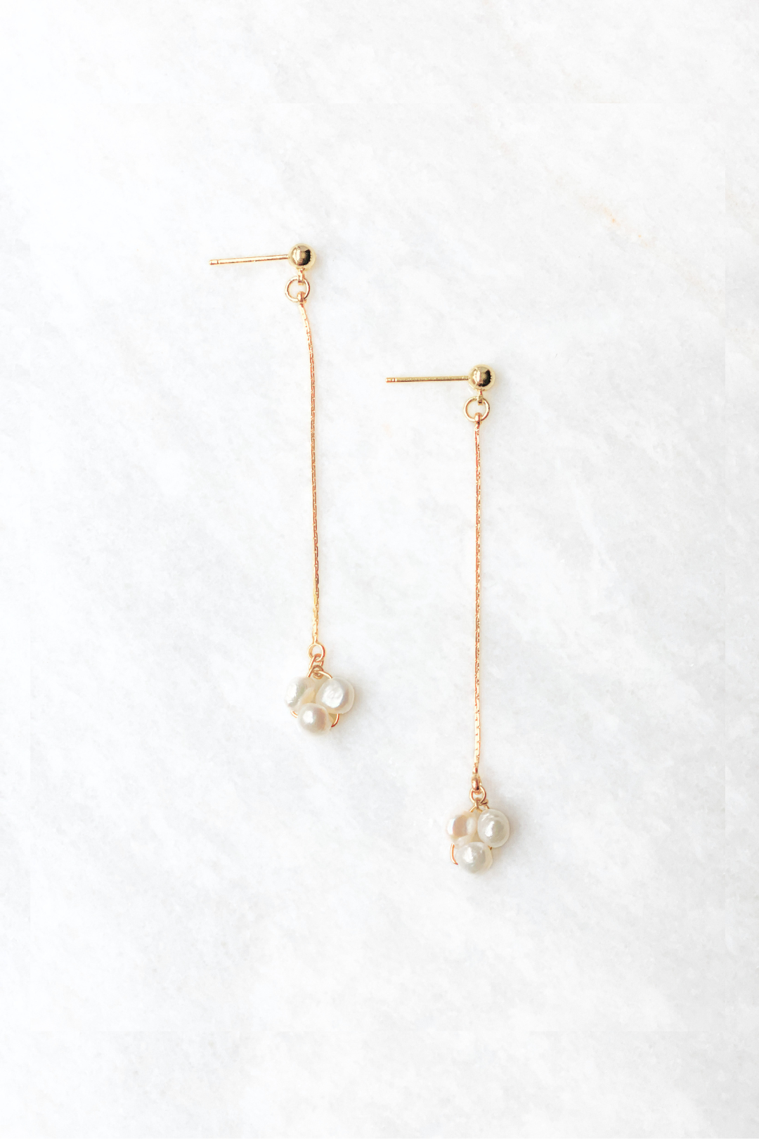 Pearl Drop Freshwater Pearl Earrings image 0