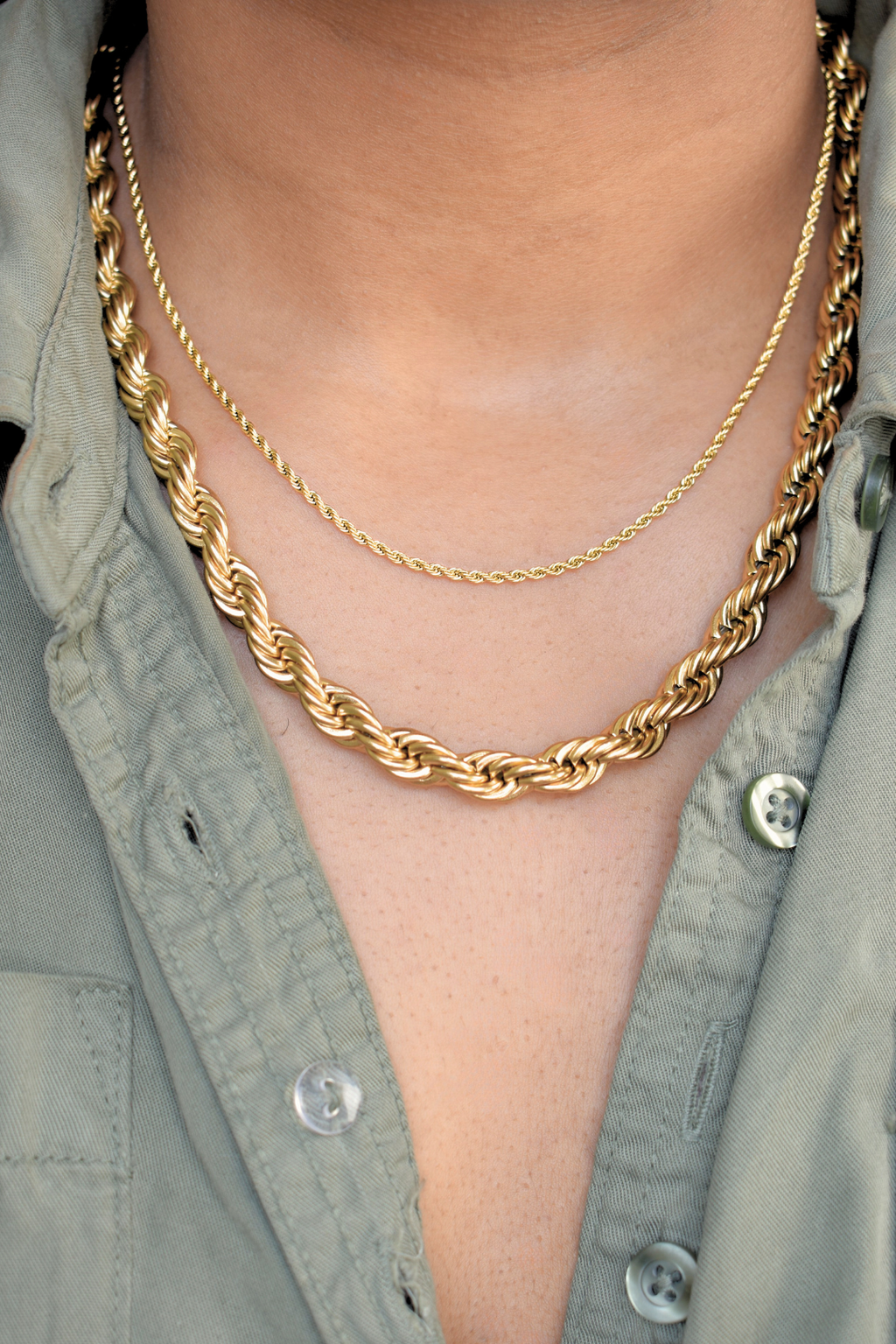 Rope Chain Necklace - Thin image 2