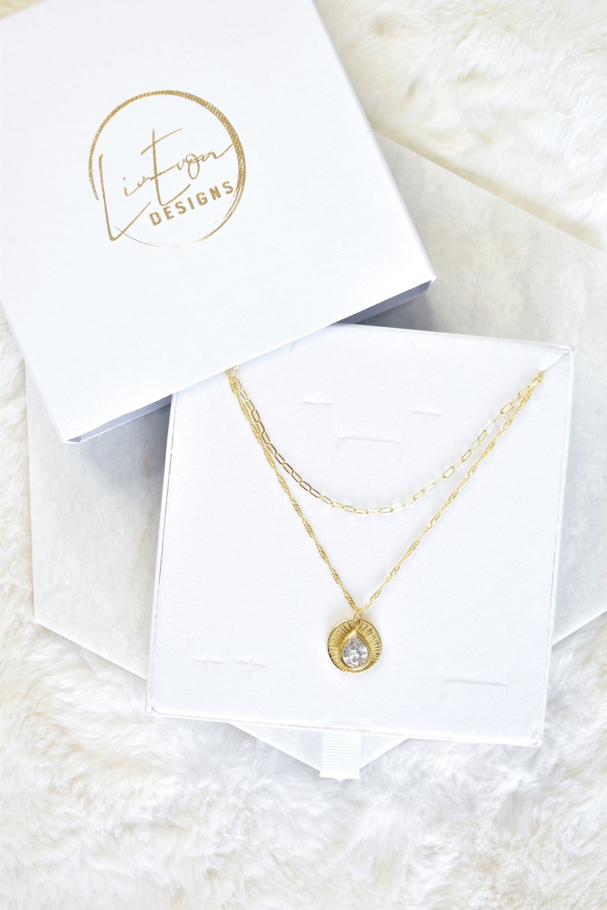 Layered Necklace Set: Leyet & Paperclip S image 0