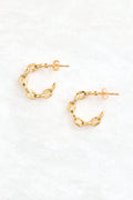 Paperclip Huggie Earrings image 0
