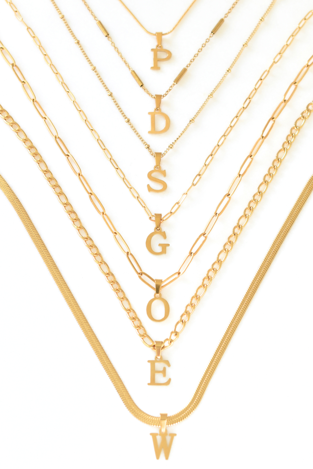 Letter Initials Charm Necklace image 2