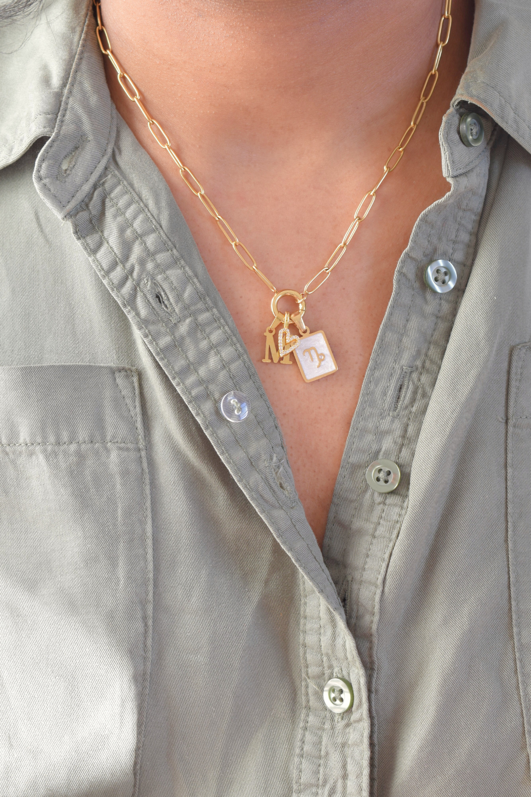 Letter Initials Charm Necklace image 6