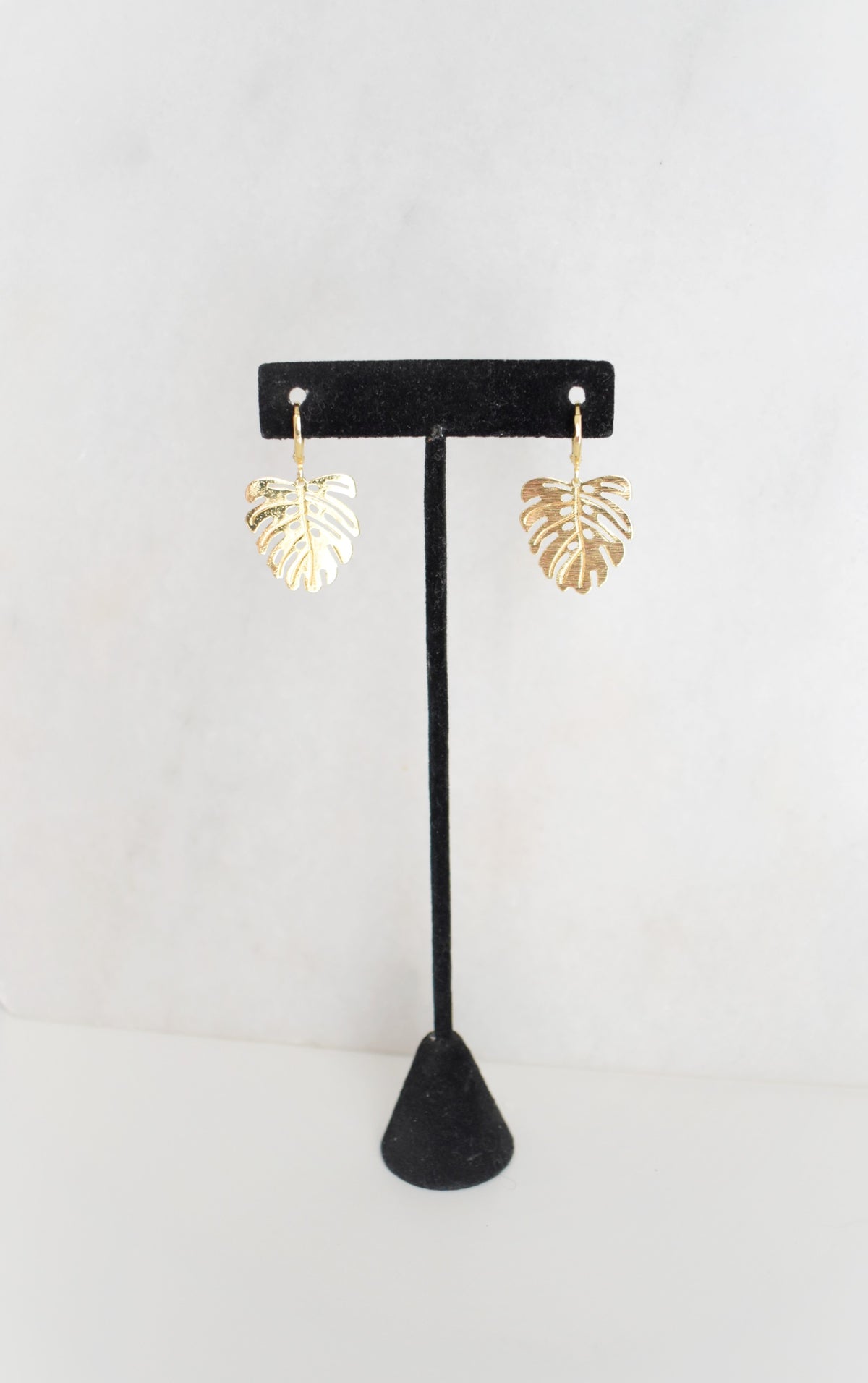 Monstera Huggie Earrings image 0