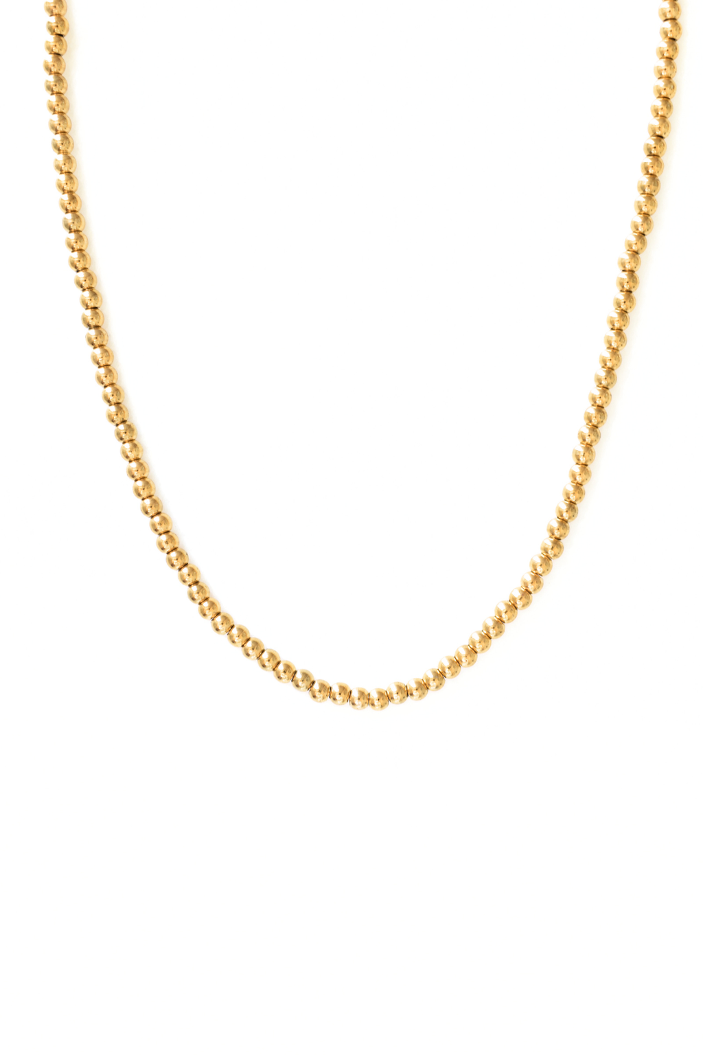 Gold Bead Necklace - Large image 0