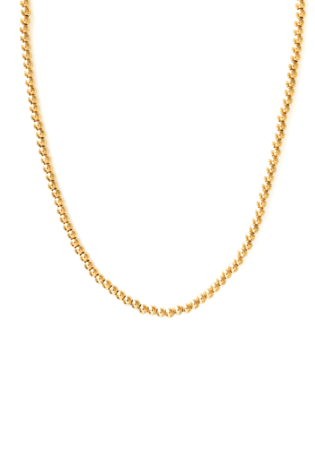 Gold Bead Necklace - Large image 0
