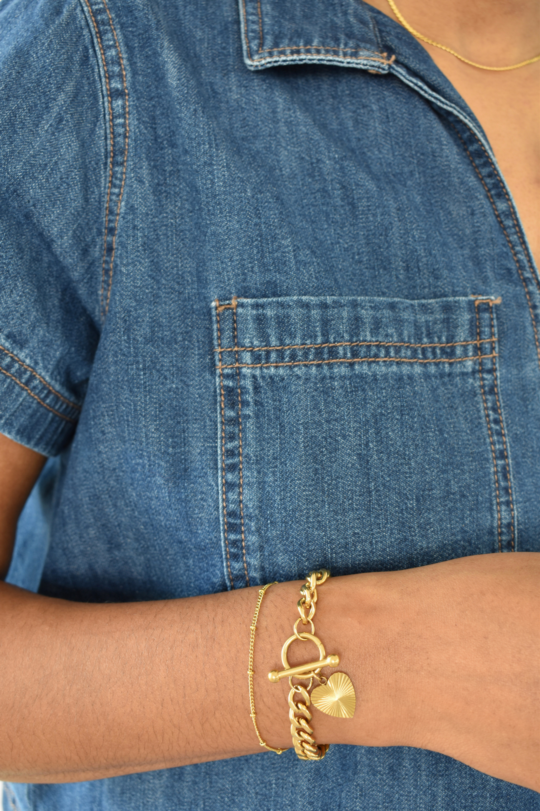 Heart Toggle Bracelet image 2