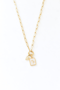 Zodiac Tag Charm Necklace image 0
