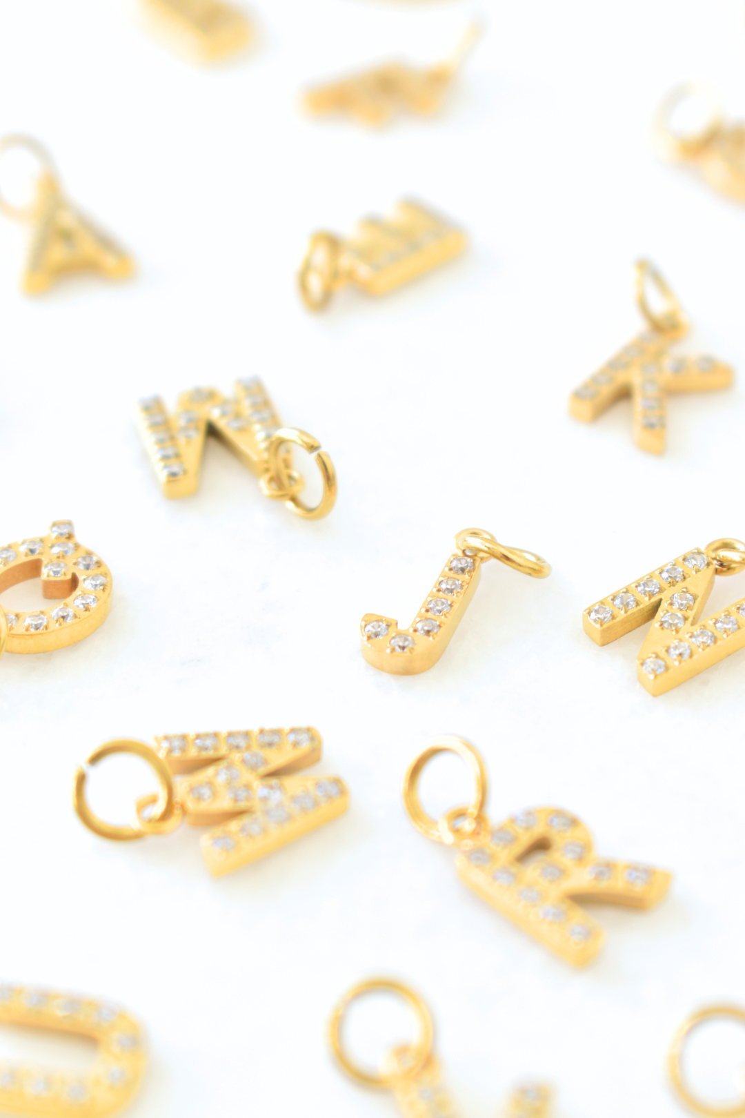 Sparkle Letter Initial Charms image 7