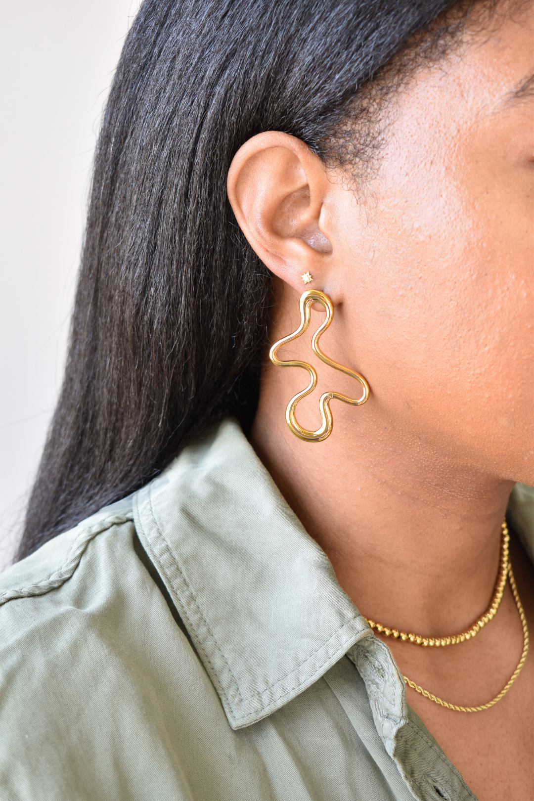 Gold Bead Necklace - Large image 2
