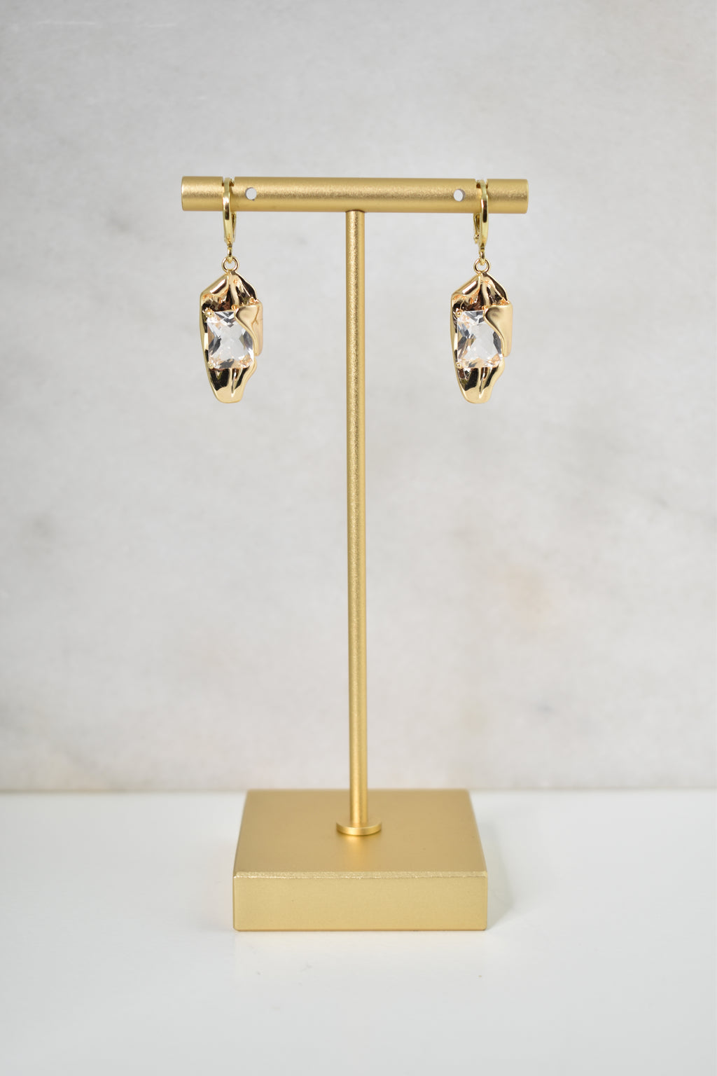 Golden-I Huggie Earrings image 4