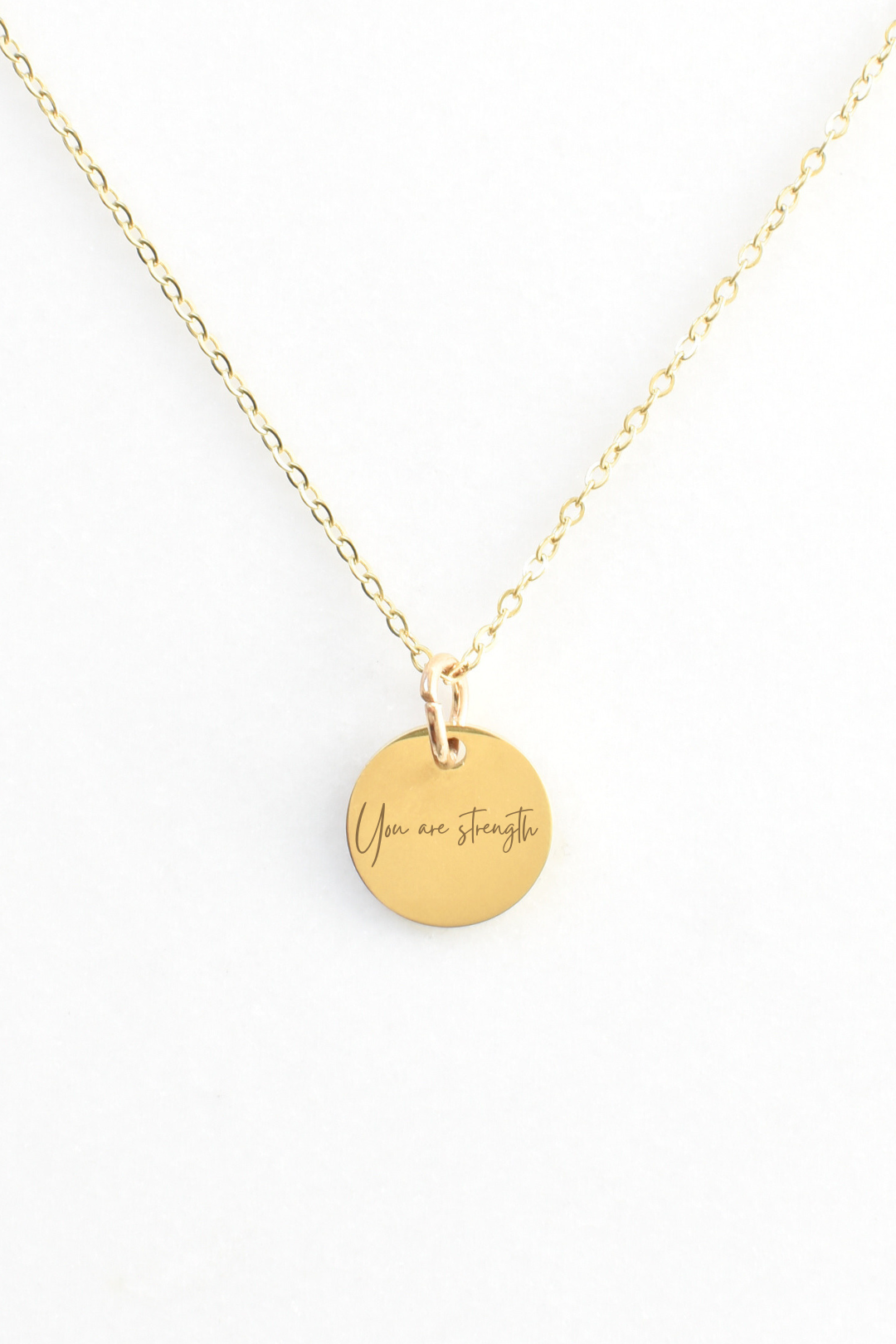With You Circle Necklace - Personalize image 0