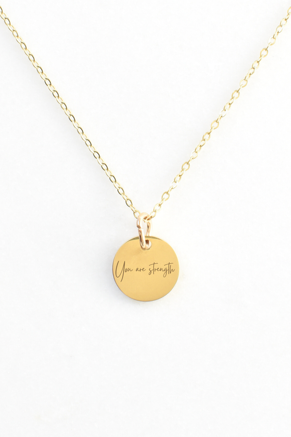With You Circle Necklace - Personalize image 0