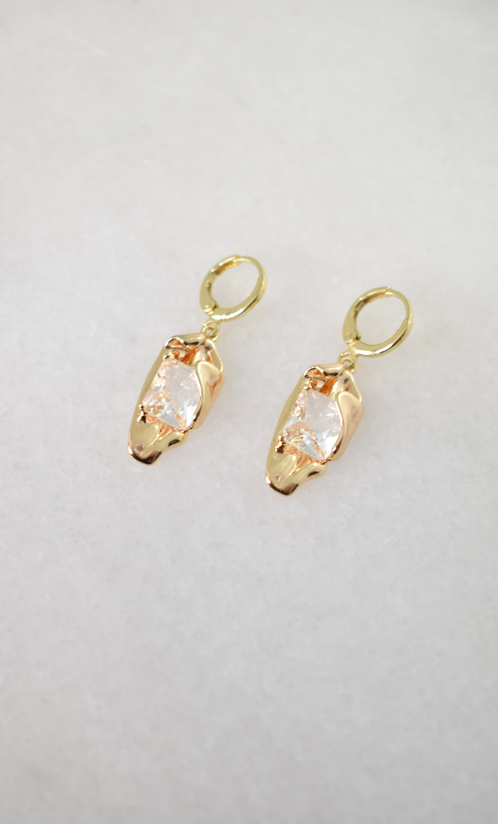 Golden-I Huggie Earrings image 1