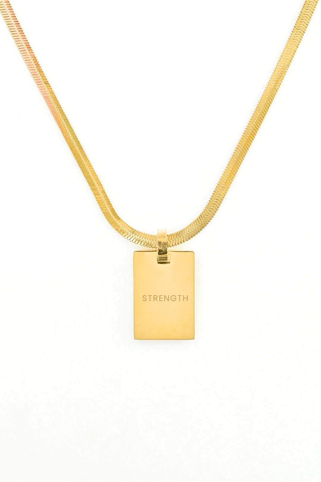 With You Herring Tag Necklace - Personalize image 0
