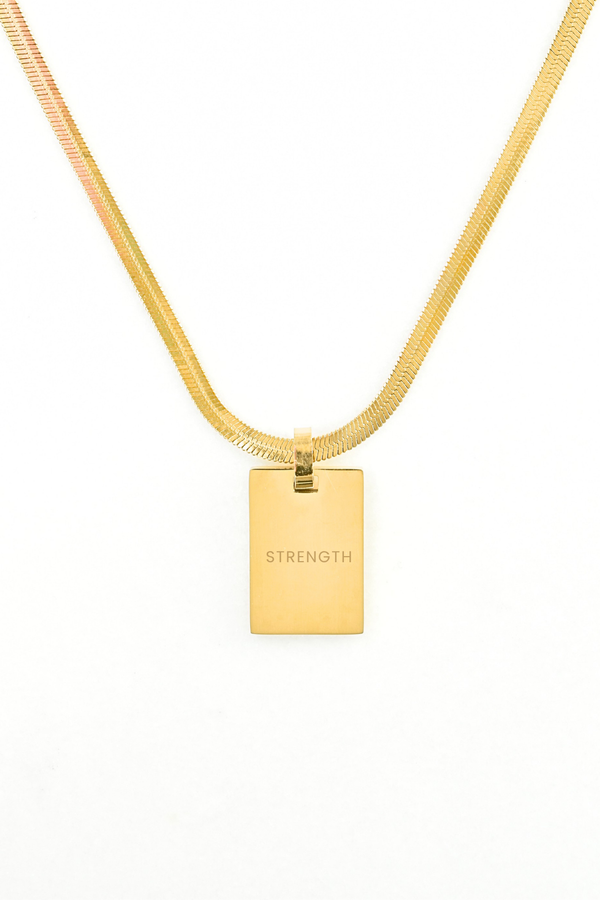 With You Herring Tag Necklace - Personalize image 0