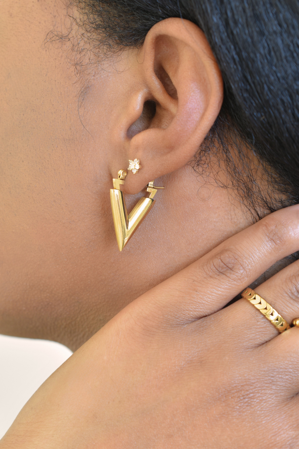 V Earrings image 1
