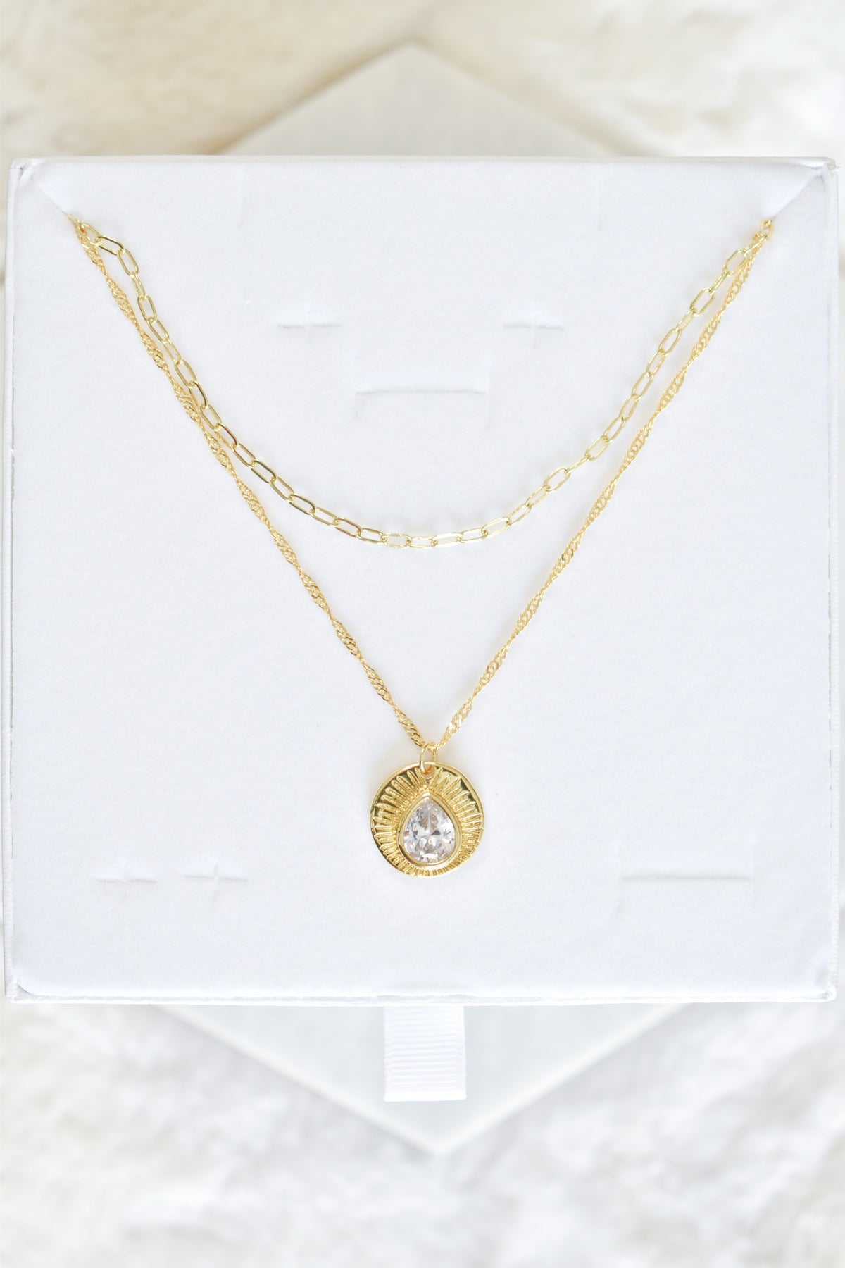 Layered Necklace Set: Leyet & Paperclip S image 1