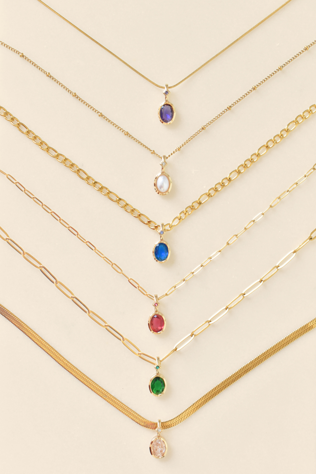 Oval Birthstone Charms image 3
