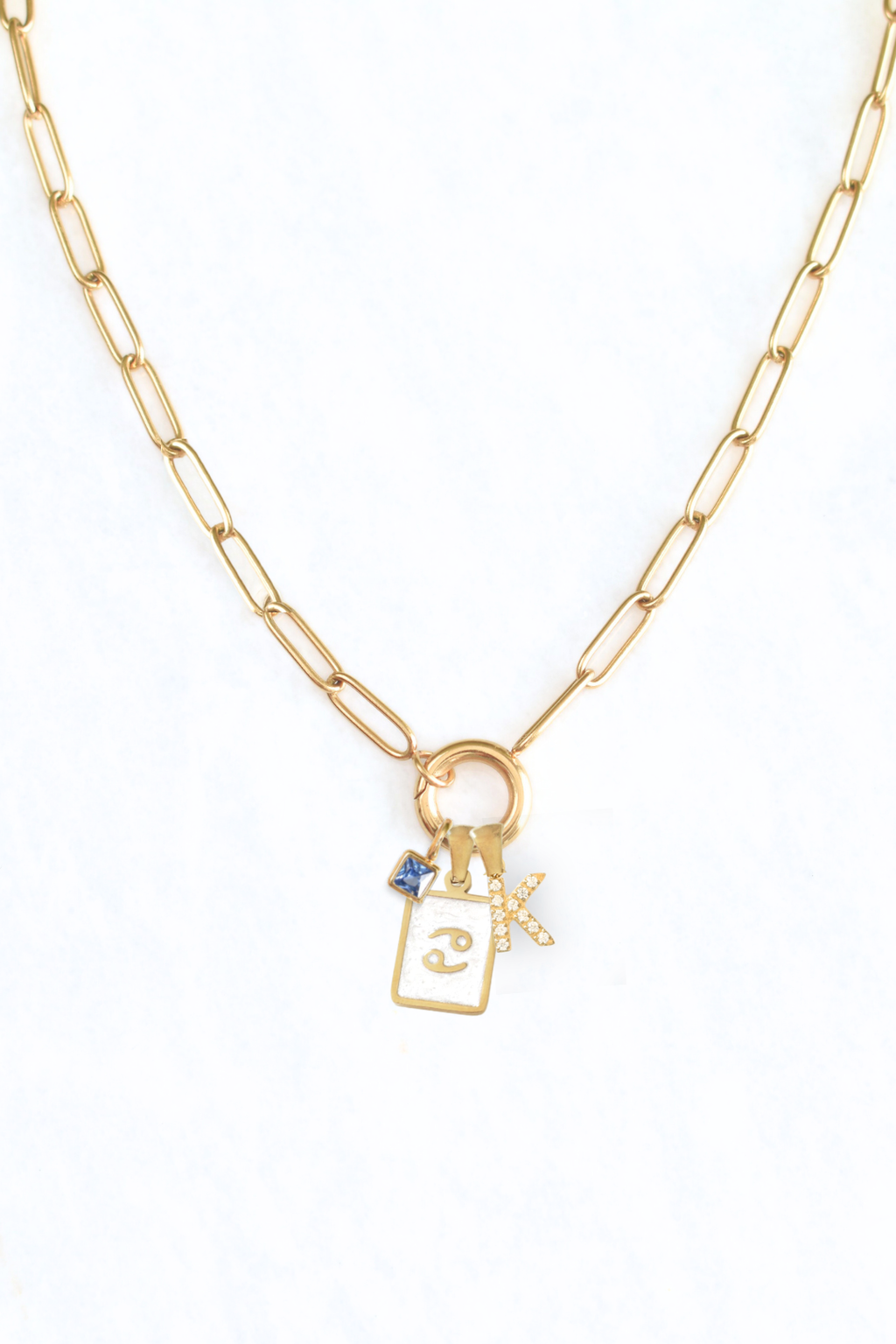 Square Birthstones Necklace image 2