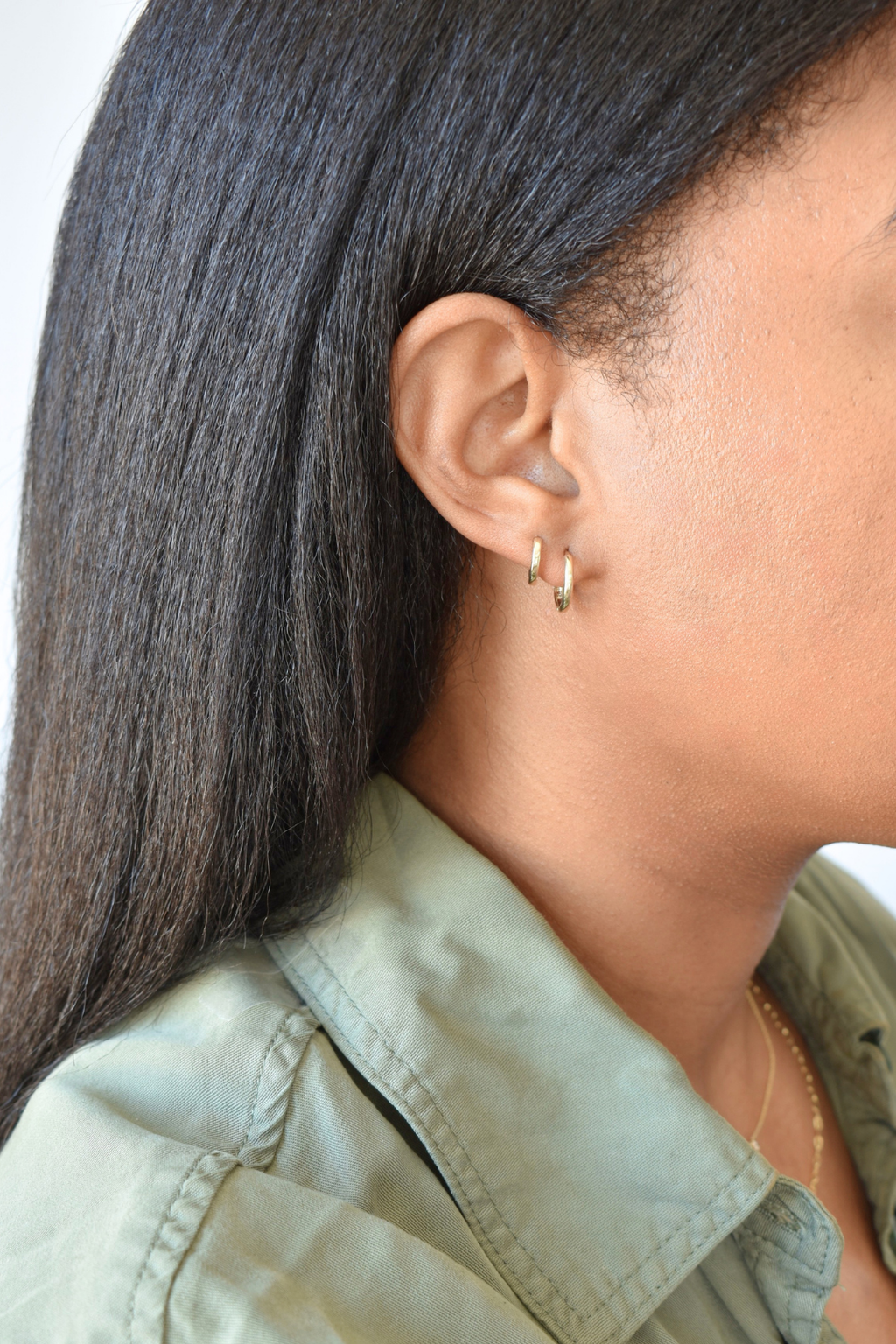 14K Gold Hoop Earrings image 8