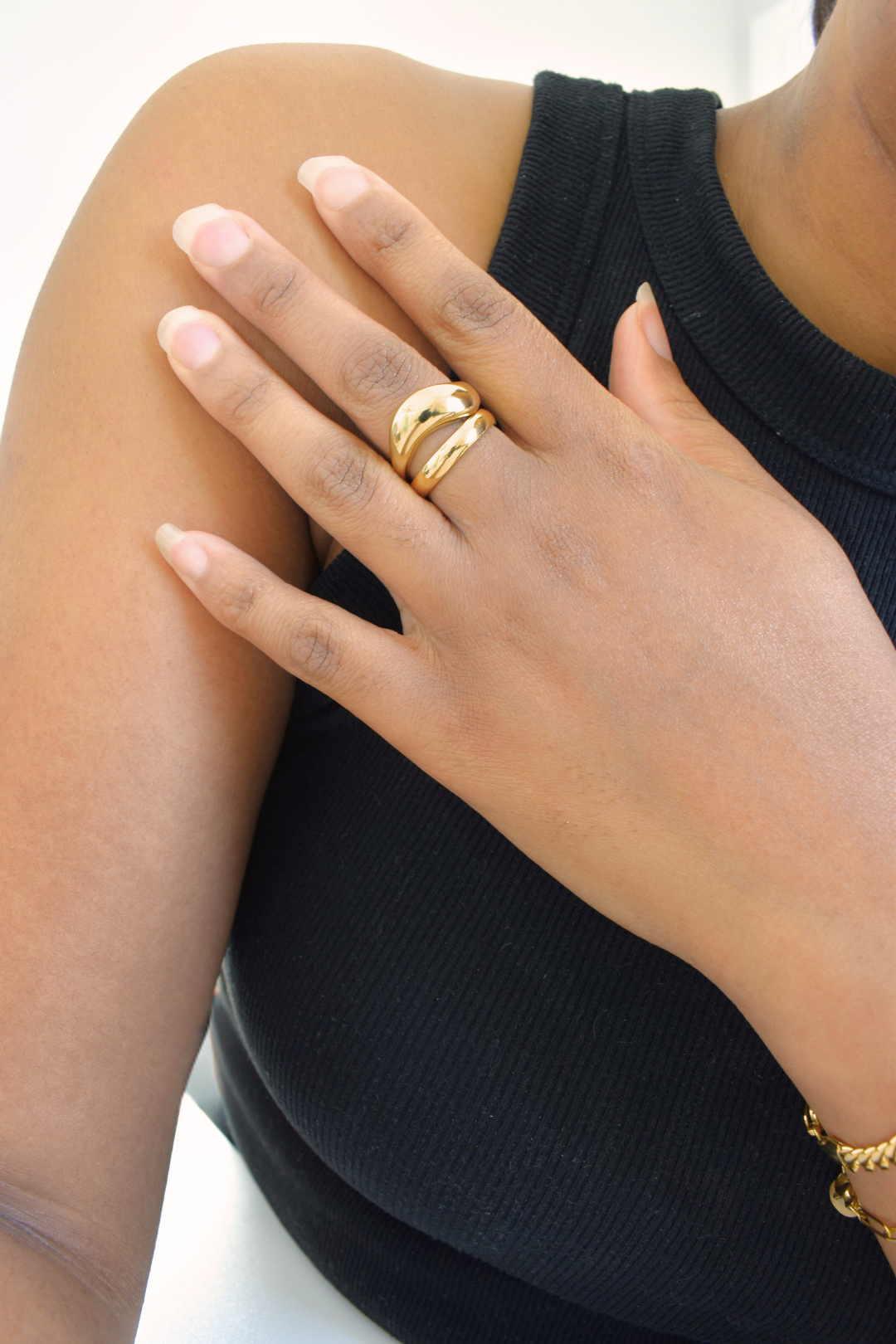 Thicky Wavy Ring - Gold image 1