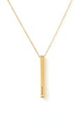 ThreeSixty Vertical Bar Necklace - Personalize image 0