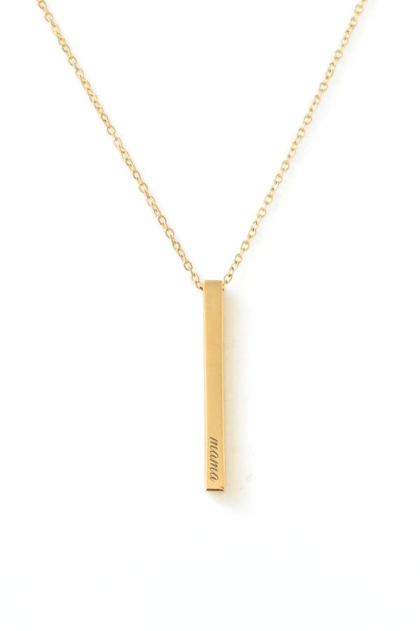 ThreeSixty Vertical Bar Necklace - Personalize image 0