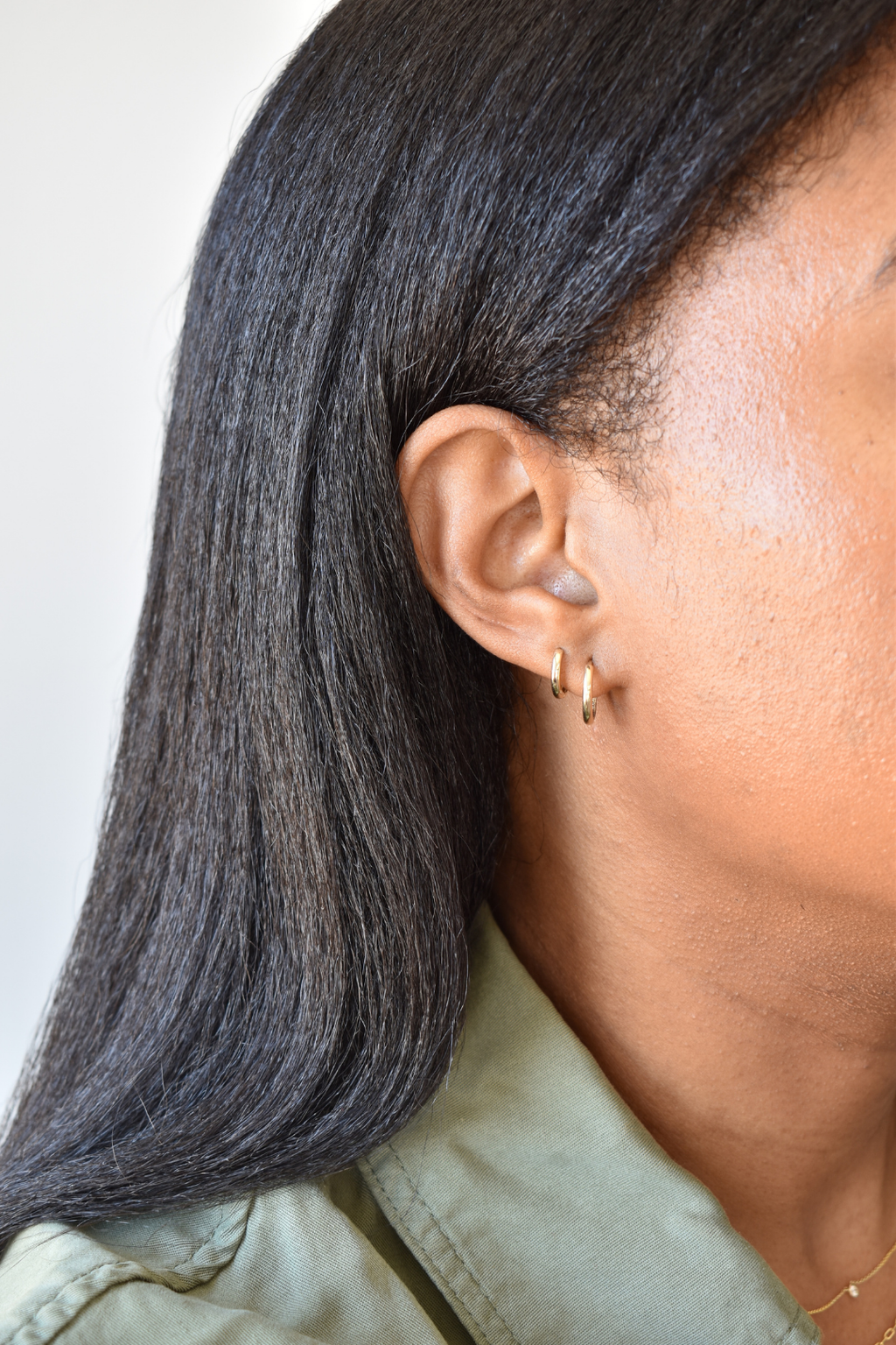 14K Gold Hoop Earrings image 7