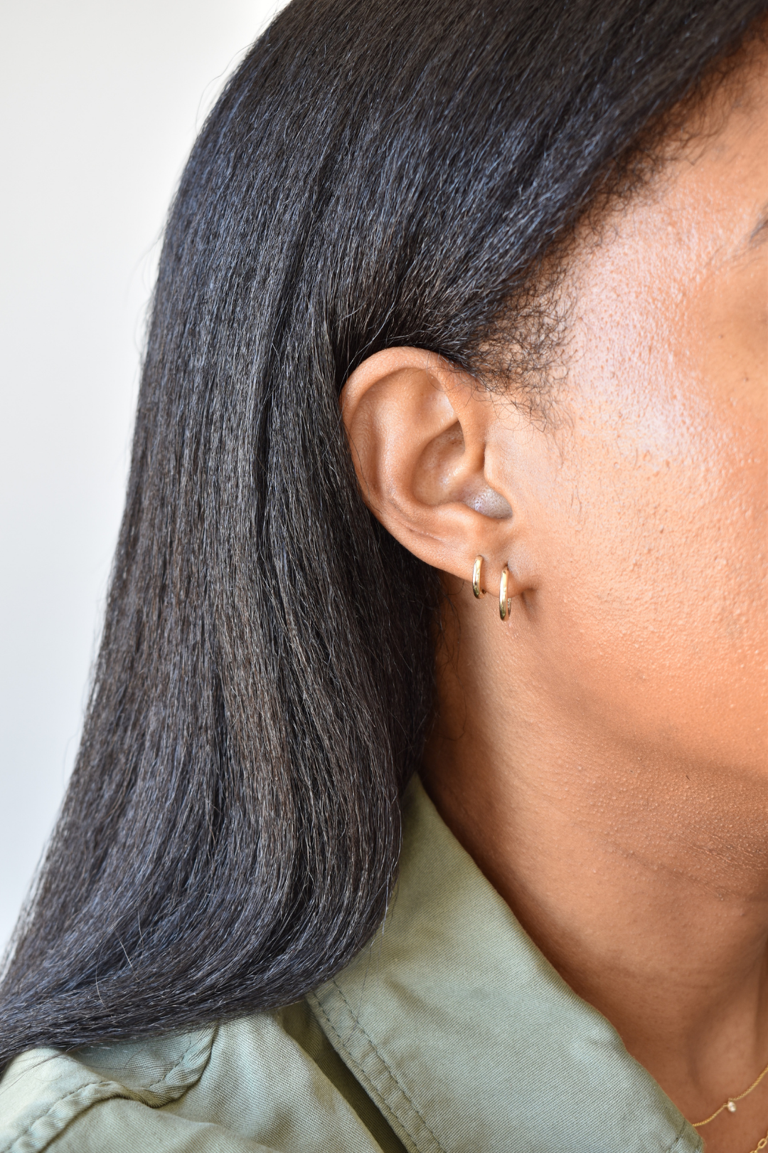 14K Gold Hoop Earrings image 7