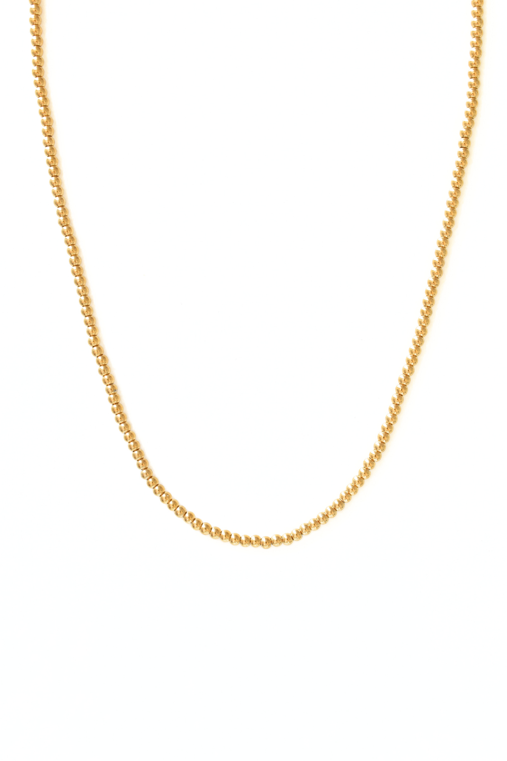 Gold Bead Necklace - Small image 0