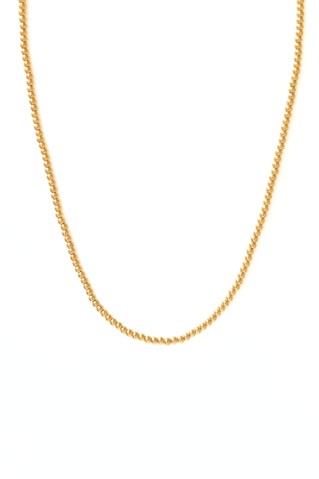 Gold Bead Necklace - Small image 0