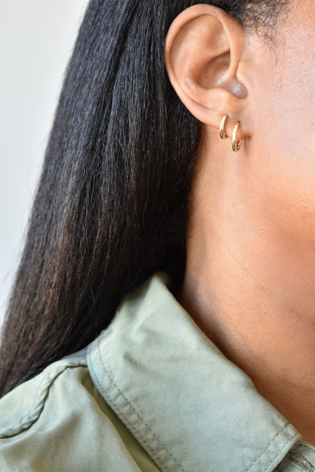 14K Gold Hoop Earrings image 10