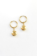 Coin Huggie Earrings image 0