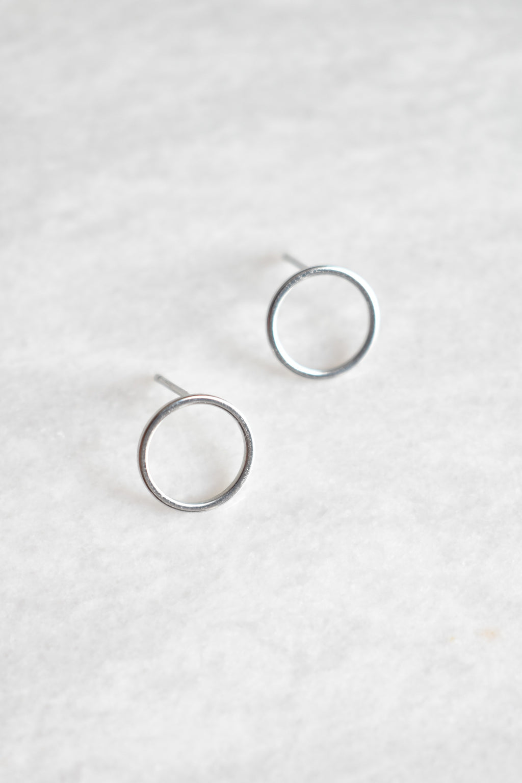 Halo Stud Hoop Earrings image 0