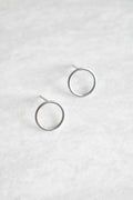 Halo Stud Hoop Earrings image 0