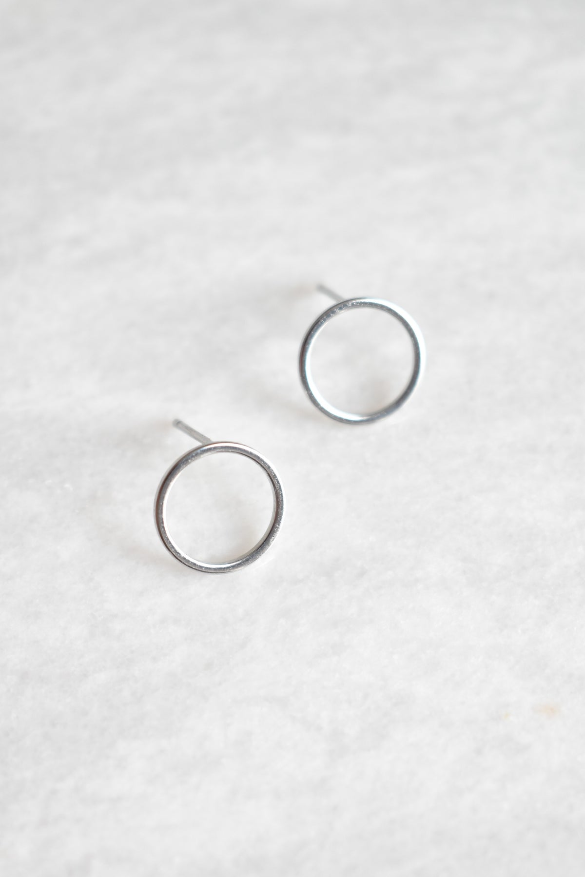 Halo Stud Hoop Earrings image 0